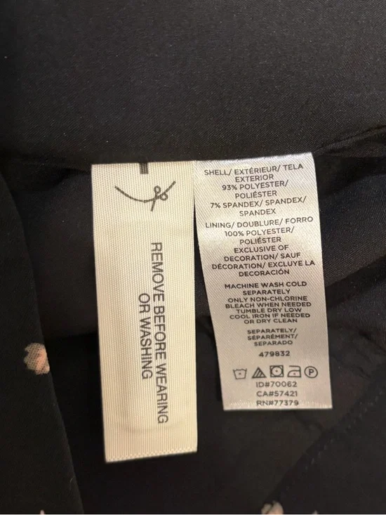 NWT Ann Taylor Black Floral Pencil Skirt - Picture 4 of 6